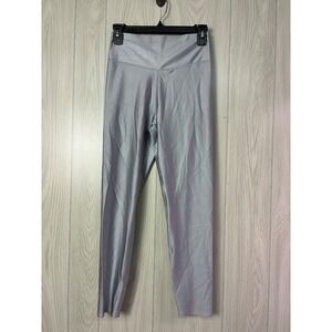 VSX Victoria's Secret Sport Silver Metallic High Rise Leggings 25" Inseam L NWT